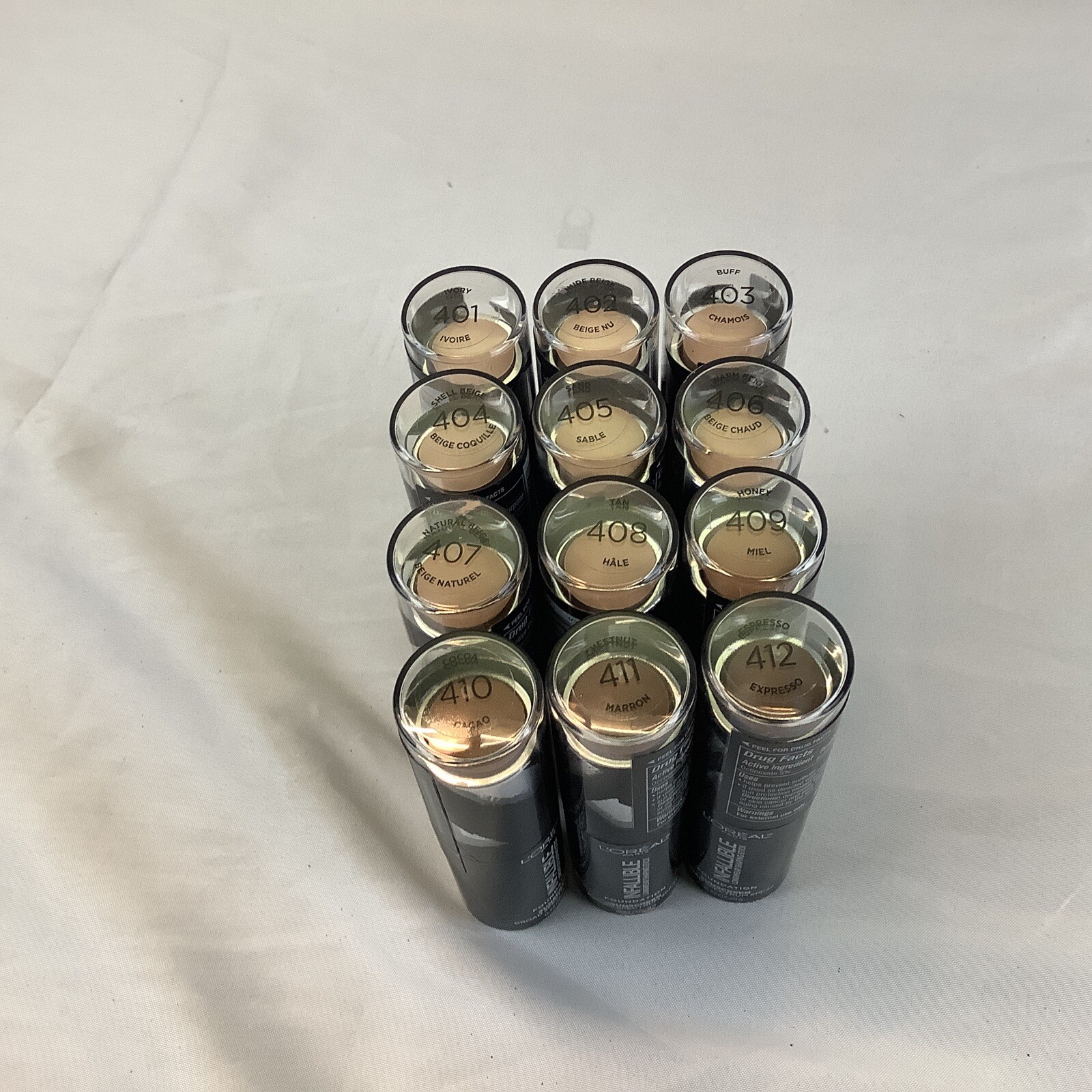 L’Oreal Infallible Longwear Foundation Shaping Stick #s 401- 412 Expired 2020
