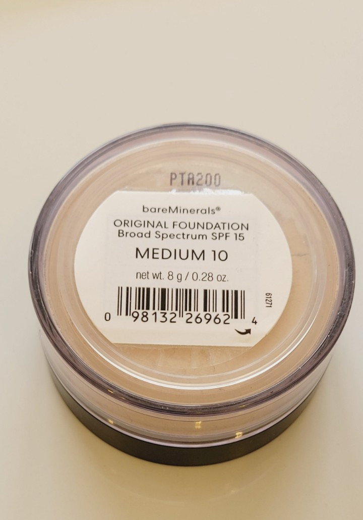 BAREMINERALS ORIGINAL POWER FOUNDATION MEDIUM 10 TWO CONTAINERS