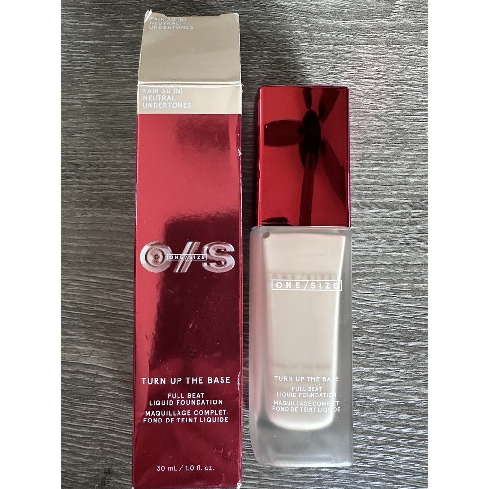 ONE SIZE Turn Up the Base Full Beat Liquid Foundation – FAIR 30 (N) – BNIB
