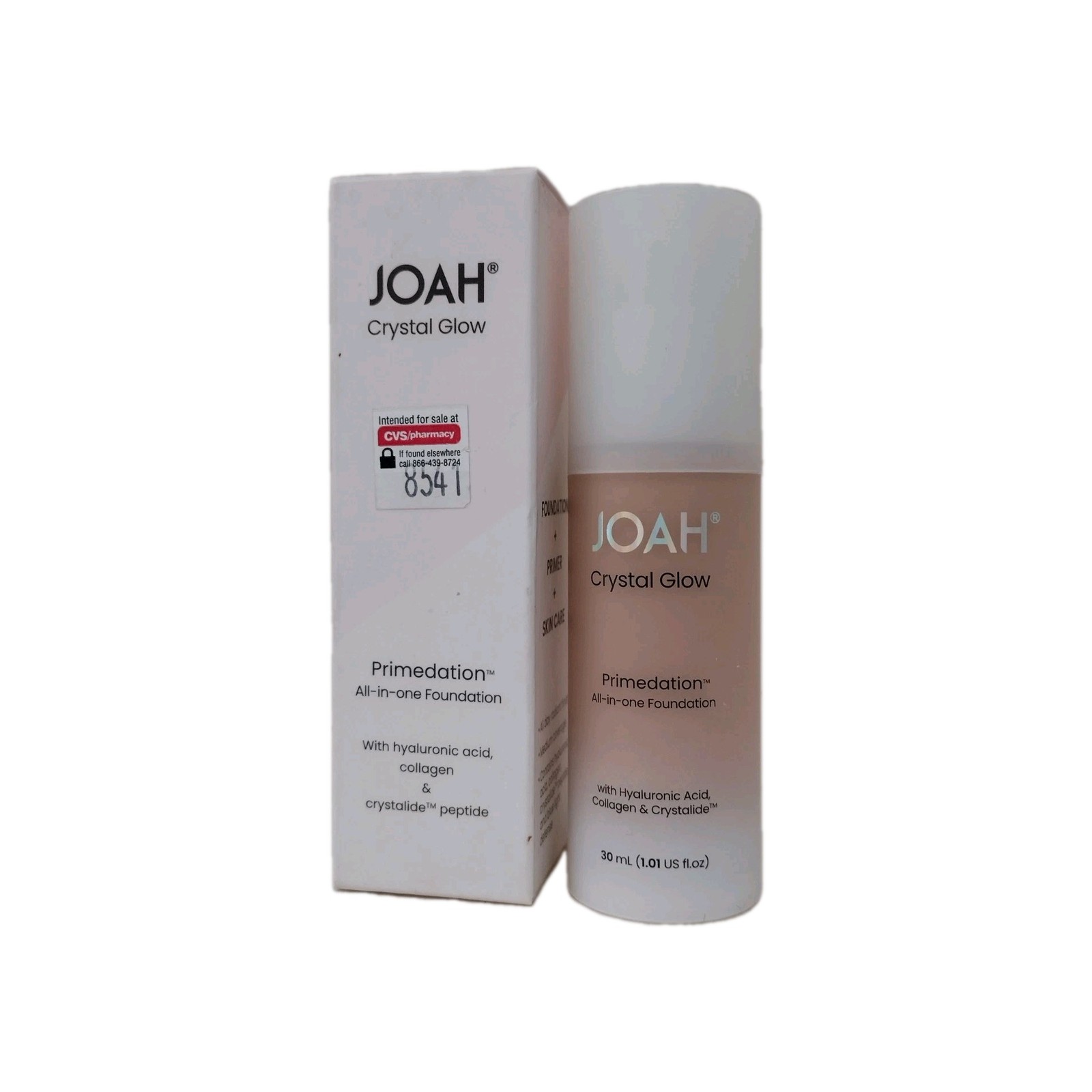 Joah CRYSTAL GLOW PRIMEDATION Peptide Foundation LC030 LIGHT W COOL UNDERTONES
