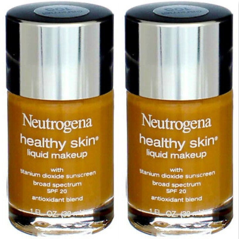2 Neutrogena Healthy Skin Liquid Makeup CARAMEL # 105 – SPF 20 NIB