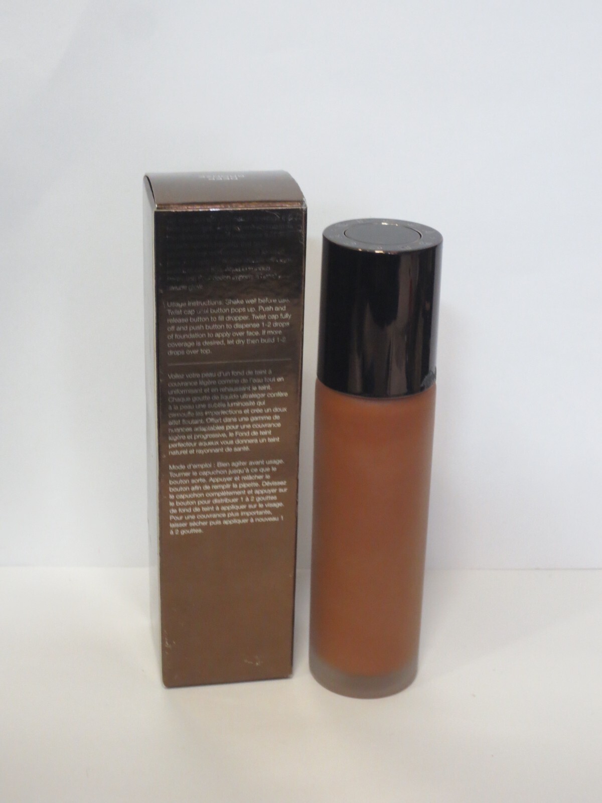 BECCA AQU LUMINOUS PERFECTING FOUNDATION DEEP BRONZE 1 OZ BOXED DETAILS (LOT 2)