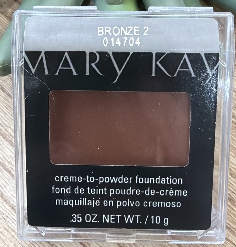 Mary Kay BRONZE 2 Creme to Powder Foundation NOS .35 oz 10 g