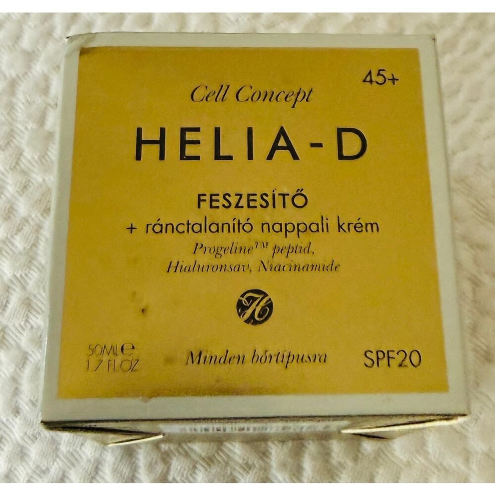 Helia-D Cell Concept 45+ Firming Anti-Wrinkle Day Cream SPF 20 Peptide 1.7oz