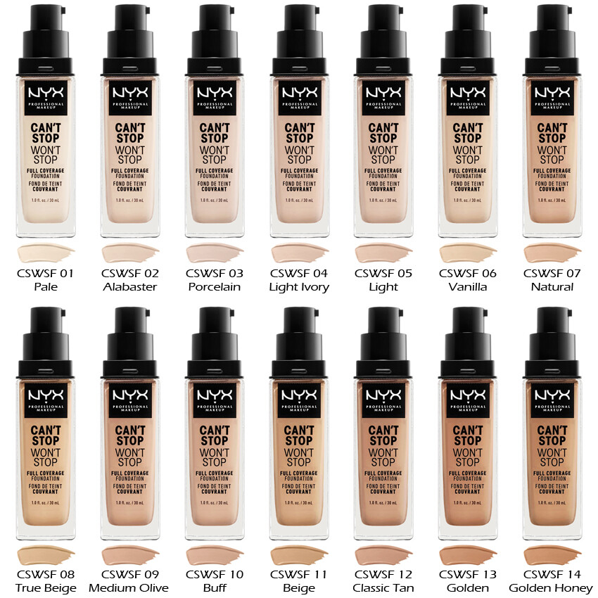 1 NYX Can’t Stop Won’t Stop Full Coverage Foundation “Pick Your 1 Color” *Joy’s*