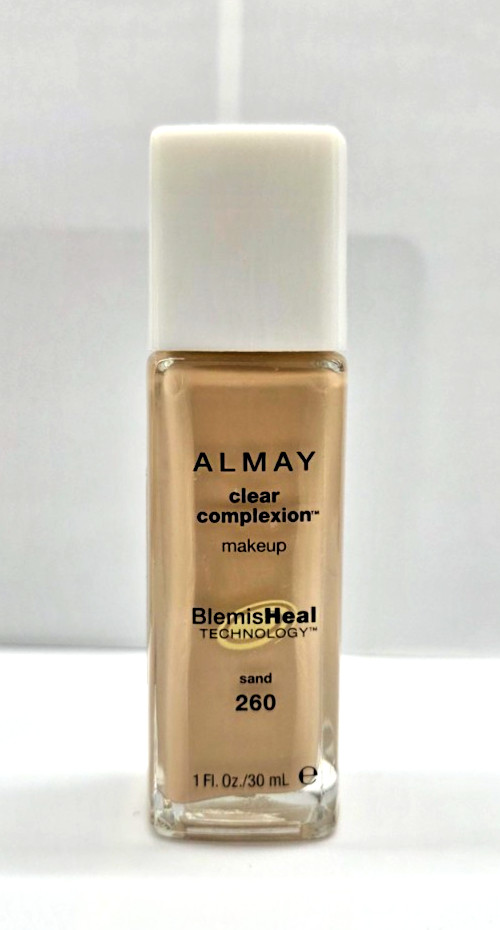 NEW Almay Clear Complexion Liquid Makeup Heals Blemishes-260 SAND