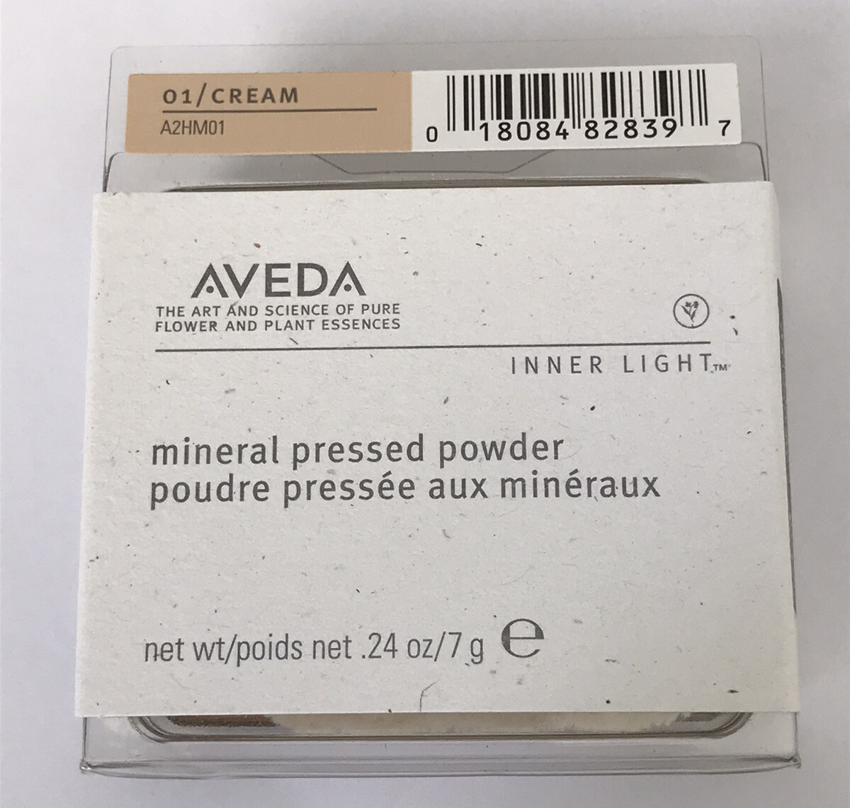 AVEDA MINERAL PRESSED POWDER INNER LIGHT CREAM 01 Discontinued