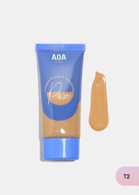 AOA Pure Complexion Foundation Lightweight Full Coverage Natural Flawless Finish