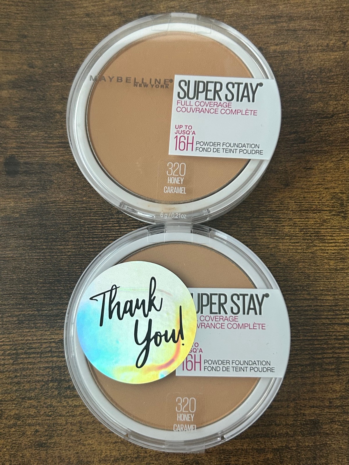 Maybelline Superstay Full Coverage Powder Foundation 320 Honey Caramel 2 Pack