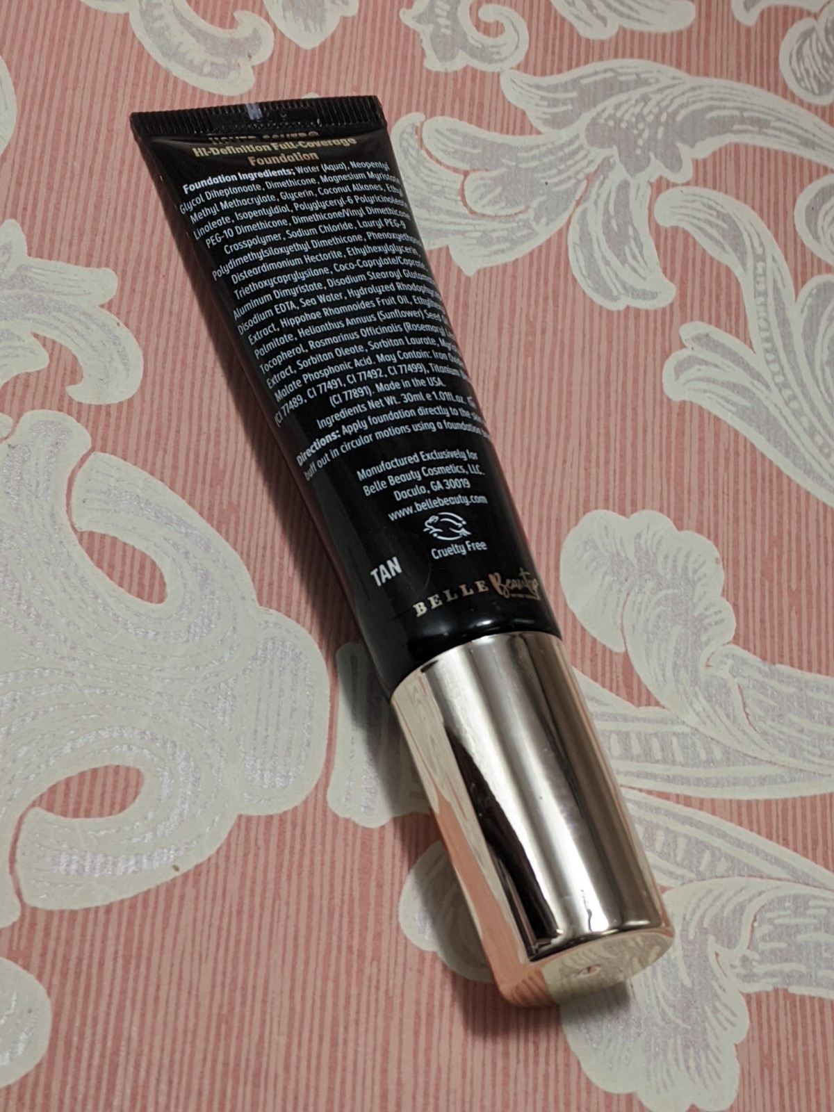 Belle Beauty Hover Cover Light Hi-Definition Full Coverage Foundation Tan 30ml