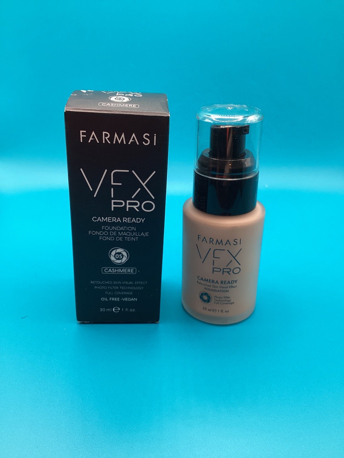 Farmasi VFX Pro Camera Ready Foundation Cashmere 05 Full Coverage Matte 30ml