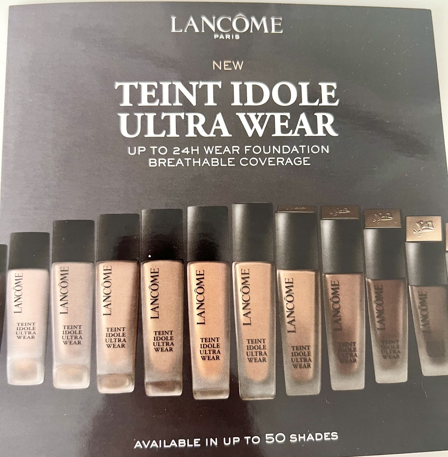 Lancome Teint Idole Ultra Wear Foundation Card 105W 225N 305N 355N 420W 455W 525