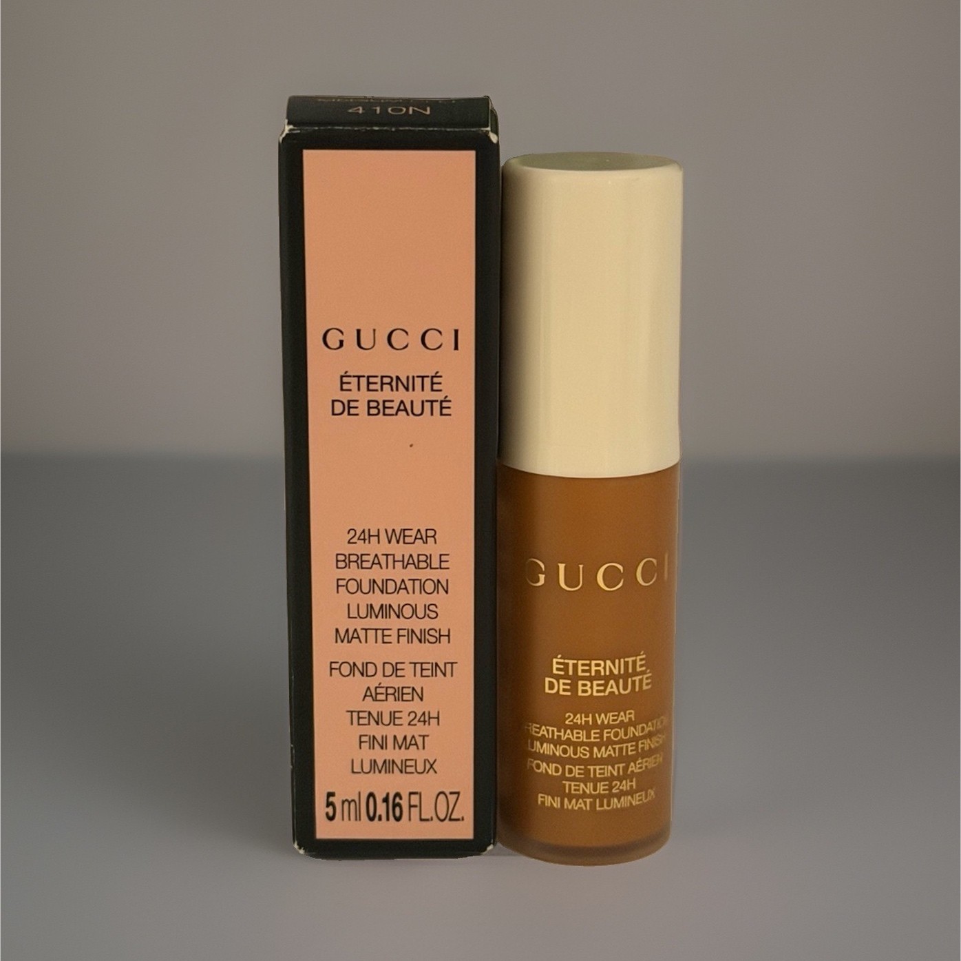 GUCCI Eternite De Beaute 24H Wear Liquid Foundation Luminous Matte 410N 5ml