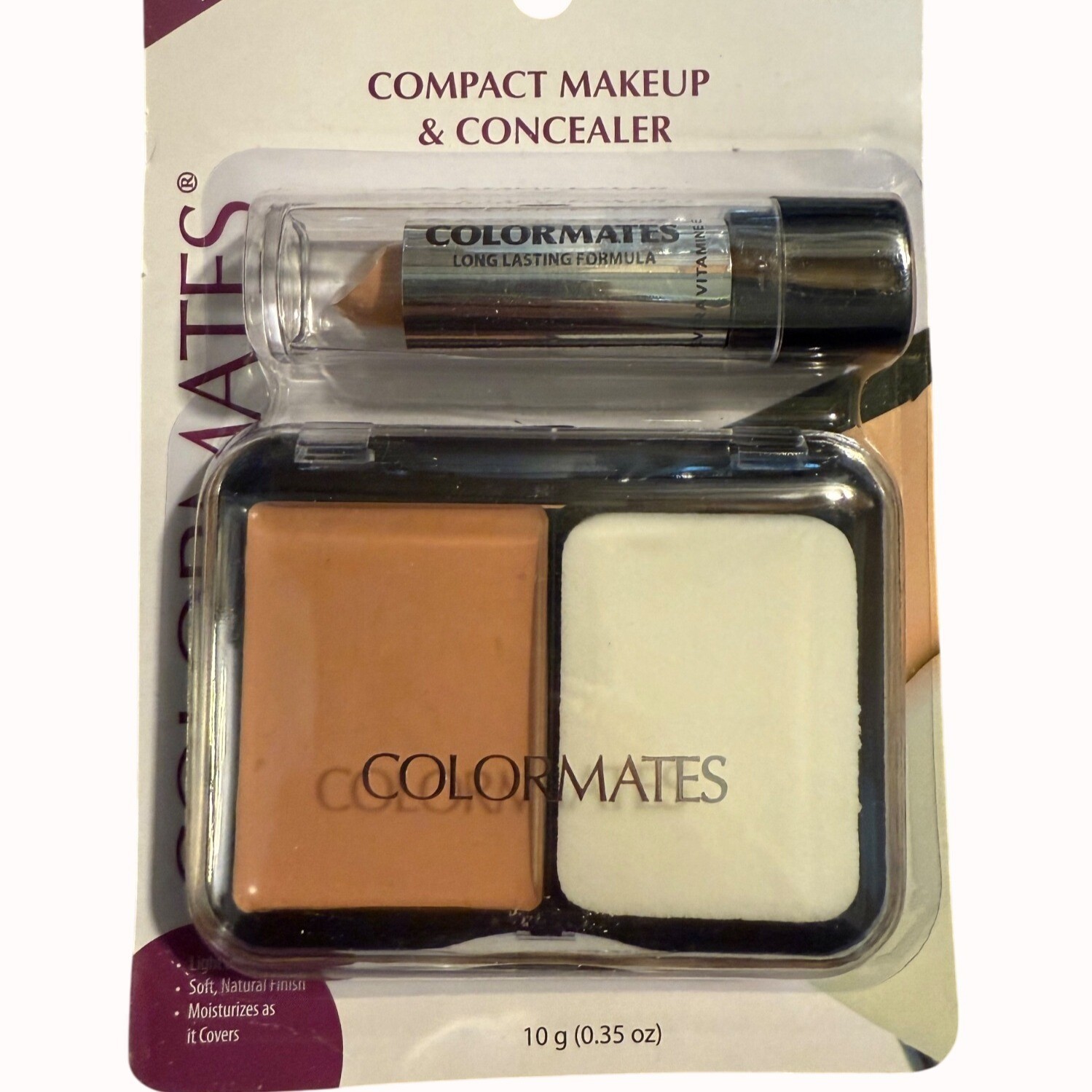 Colormates Compact Makeup And Concealer Medium Long Lasting Formula Paraben Free