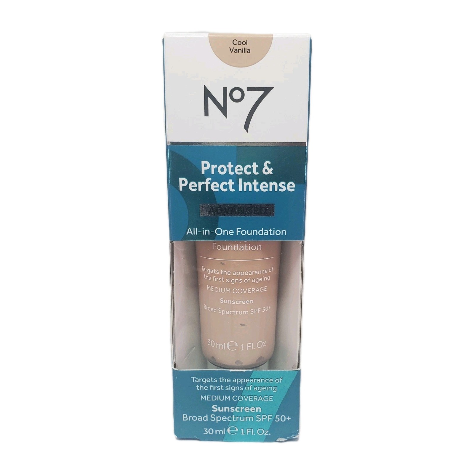 No7 Protect & Perfect Intense Advanced All-in-One Foundation SPF50+ Cool Vanilla