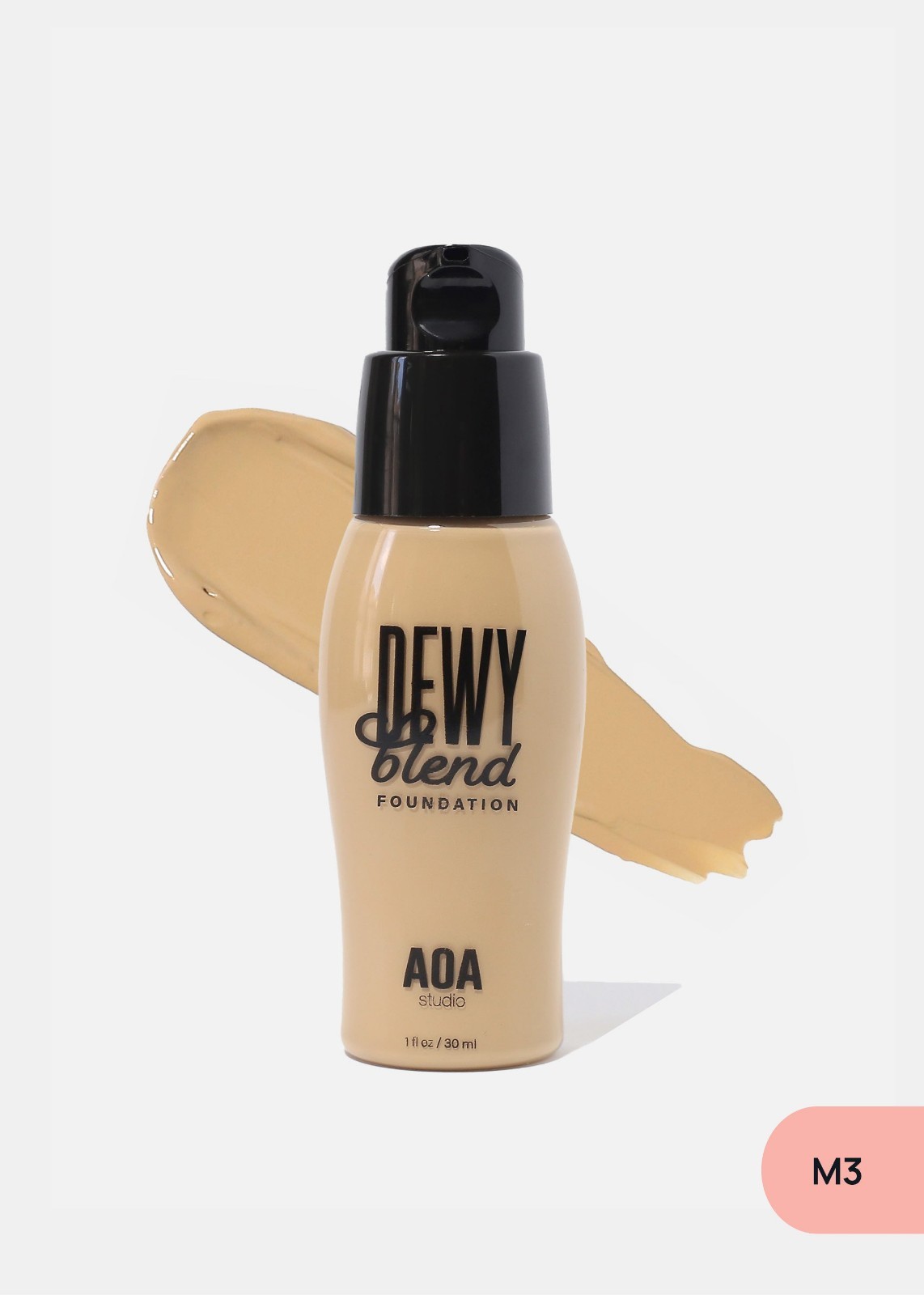 AOA Dewy Blend Foundation Hydrating Lightweight Full Coverage Natural Glow Makeu