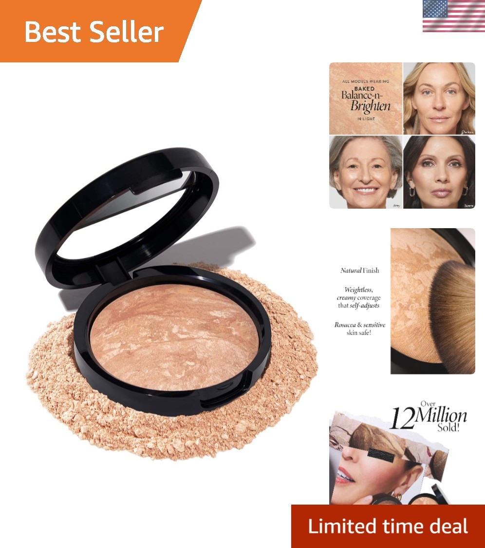 Light Shade 03 Baked Powder Foundation – Buildable Coverage & Demi-Matte Finish