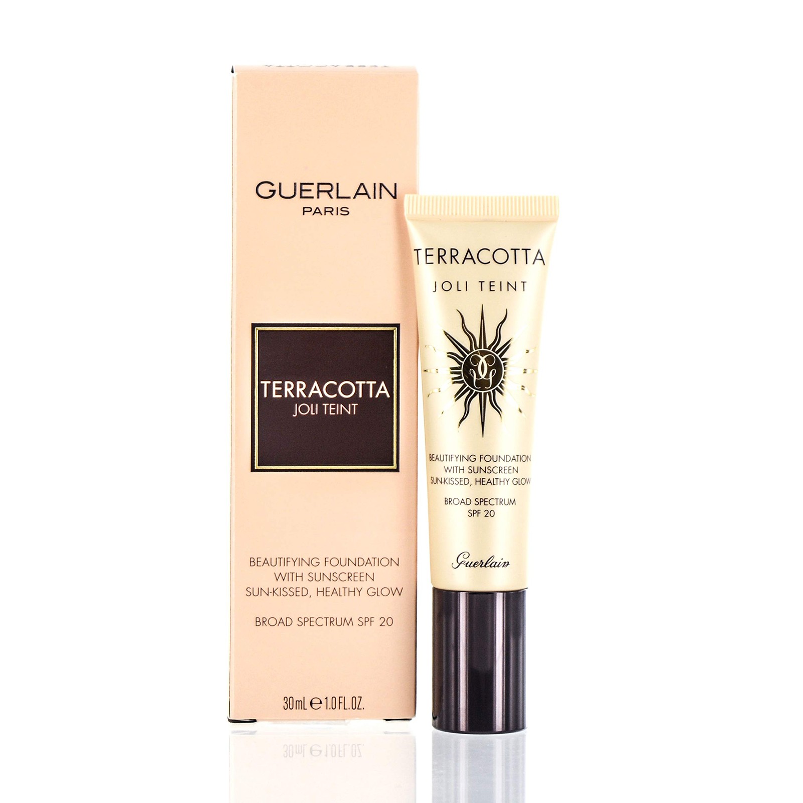 GUERLAIN TERRACOTTA JOLI TEINT HEALTHY GLOW FOUNDATION SPF 20 (MOYEN) 1.0 OZ