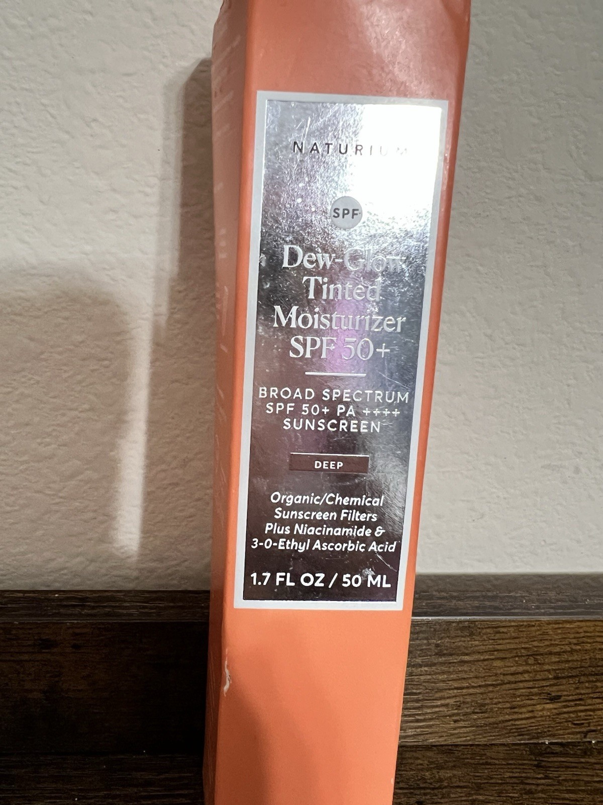 Naturium Dew Glow Tinted Moisturizer Spf 50, Shade Deep Broad Spectrum Sunscreen