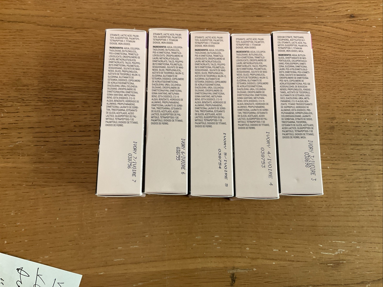 Mary Kay Mixed Lot Of 5 Timewise Luminous & Matte Wear Ivory Liquid Foundation