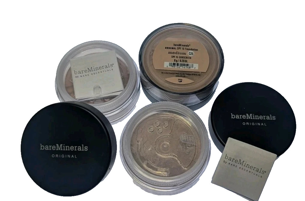 3 X Lot bareMinerals Original SPF 15 Foundation MEDIUM C25 XL 8g ~ NEW/SEALED