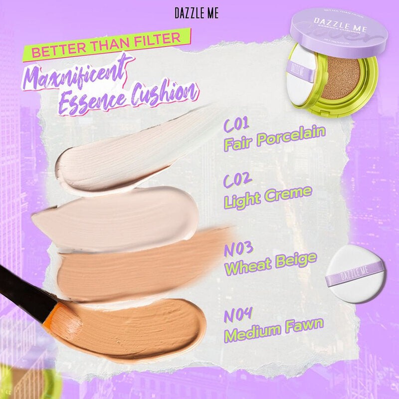Dazzle Me Better Than Filter Maxnificent Essence Cushion 15g #N04 Medium Fawn