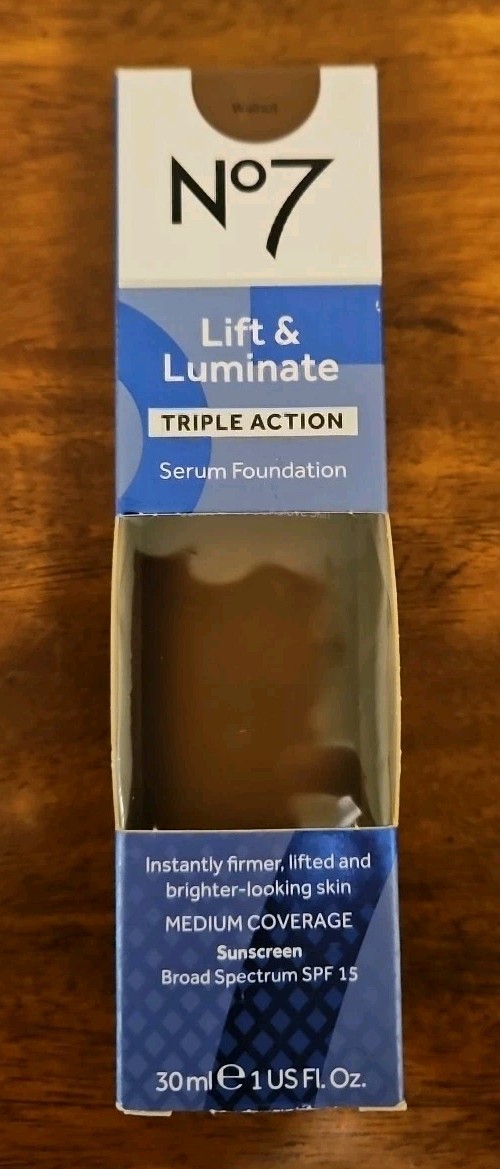 No7 Lift & Luminate Triple Action Serum Foundation Bamboo SPF 15 EXP 9-26