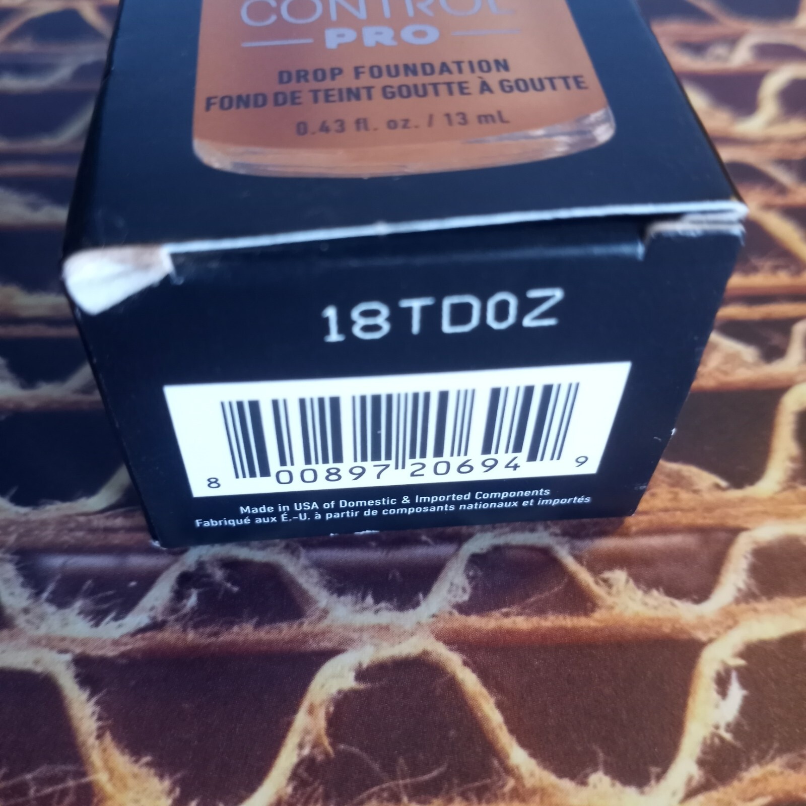NYX Total Control Pro Drop Foundation TCPDF12.5 Camel