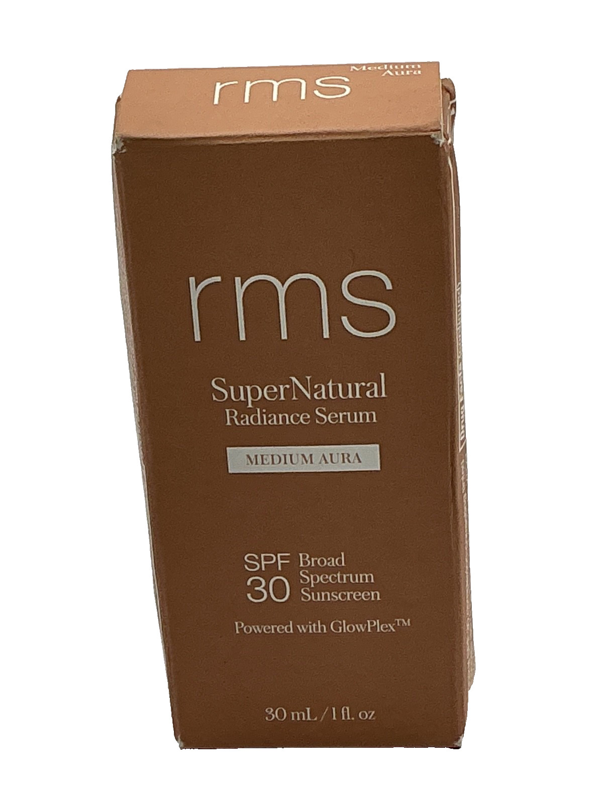RMS Beauty- SuperNatural Radiance Serum SPF 30- Medium Aura- NIB 01/2027
