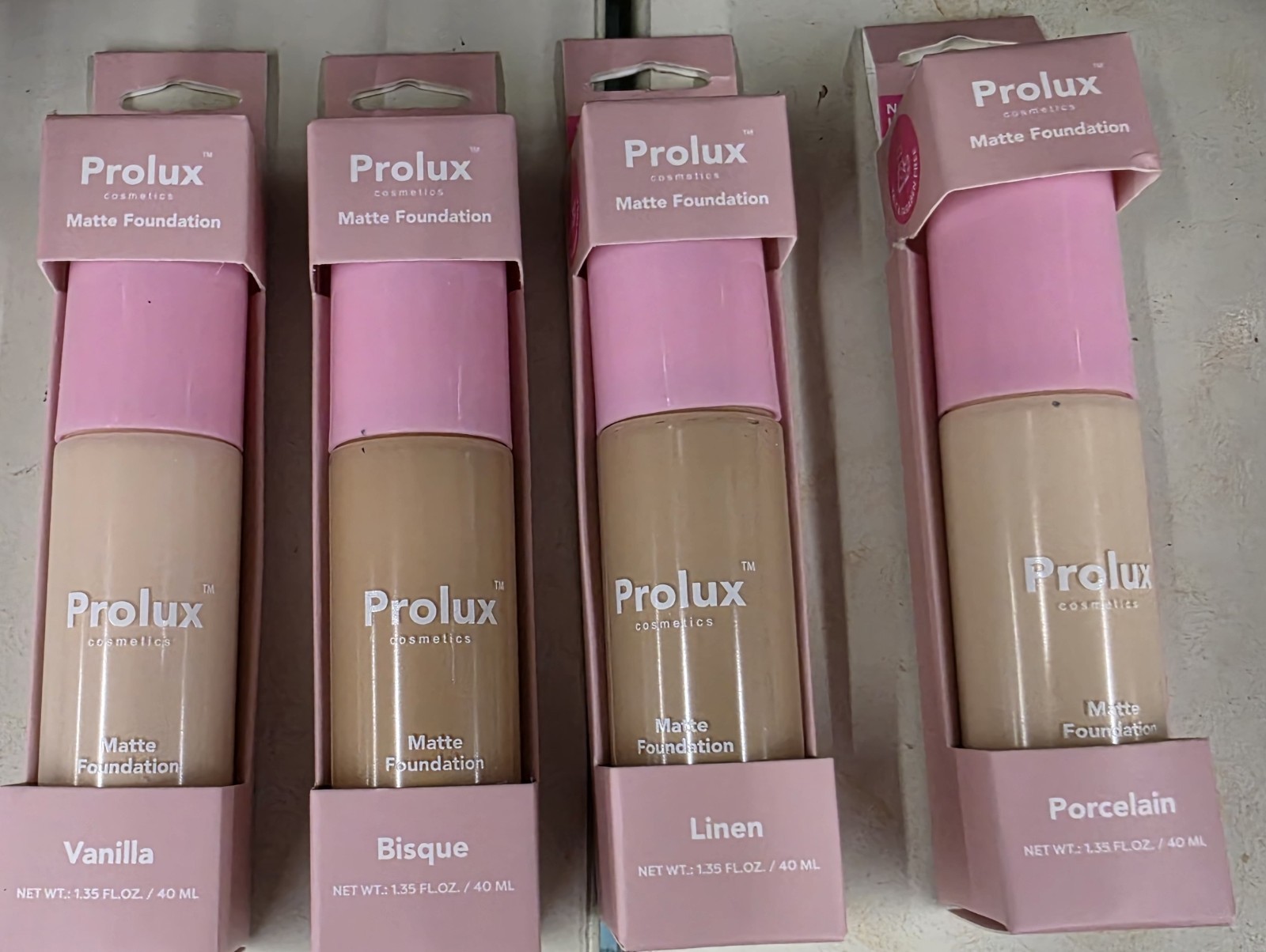 Prolux Matte Foundation 2-Pack – Vanilla Bisque Linen Porcelain 40ml