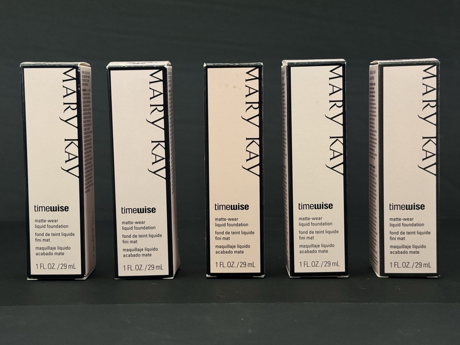 Lot of (5) Mary Kay Timewise Matte Wear Liquid Foundation IVORY 3, 4, 5, 6