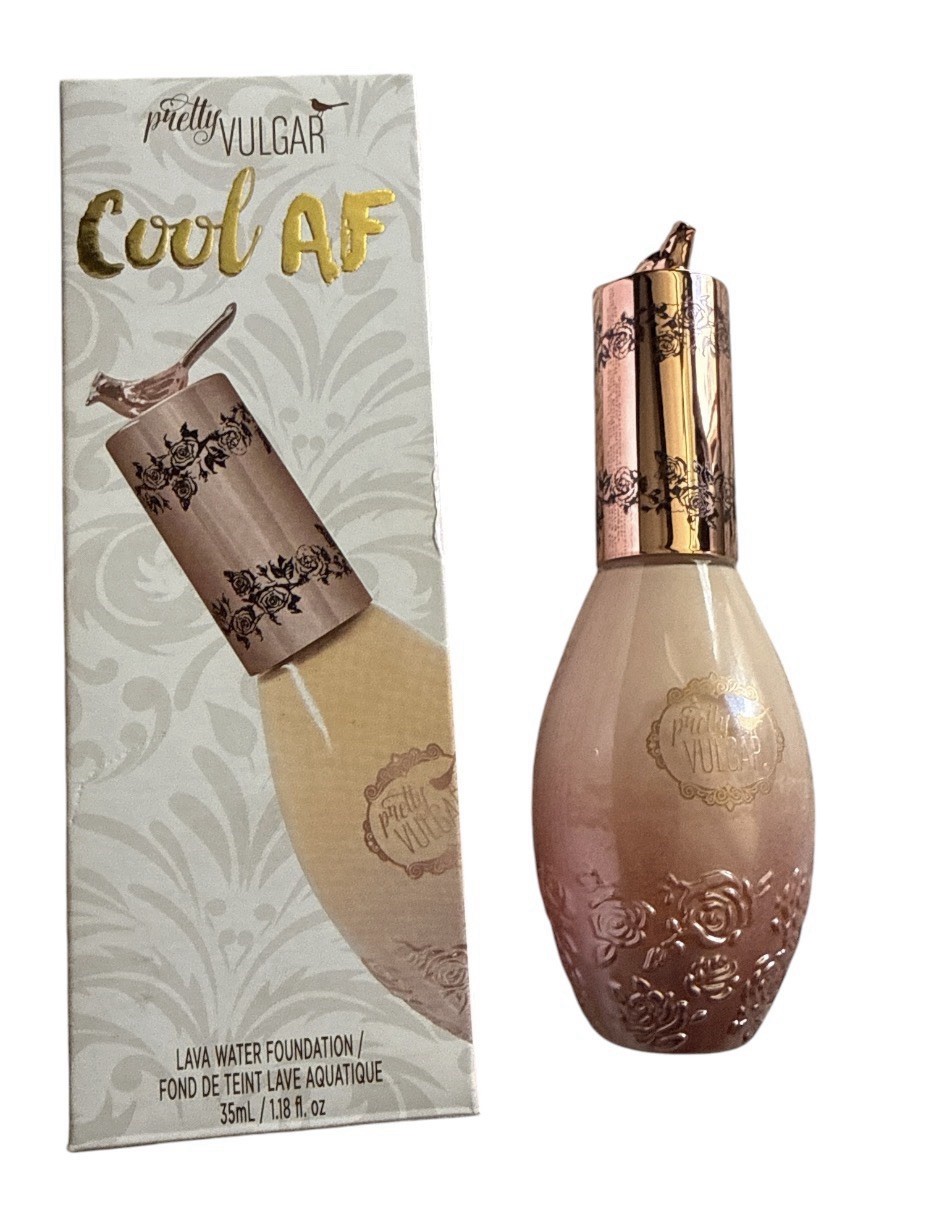 PRETTY VULGAR Cool AF Lava Water Foundation 35 ml in 76 Bare Bae 1.18 fl oz NIB
