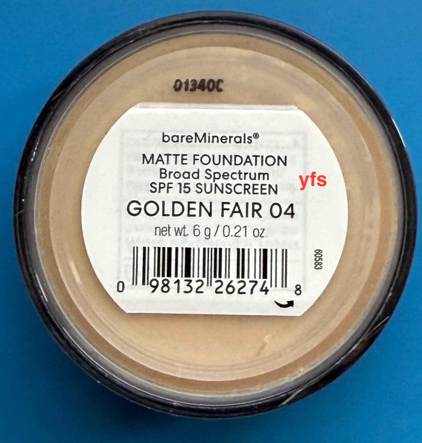 BareMinerals MATTE Foundation SPF15 6g/0.21 oz – GOLDEN FAIR 04 100% Authentic