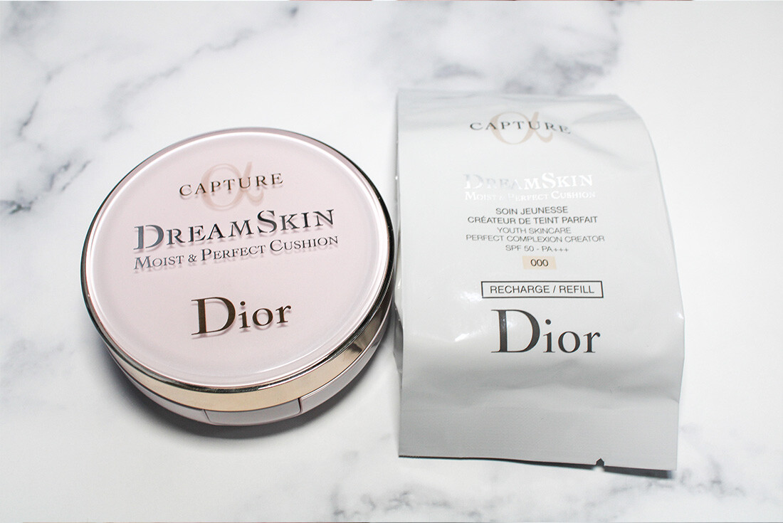 Dior CAPTURE DREAMSKIN Moist Cushion Aging-care Foundation Refill 15gx2pcs +Case