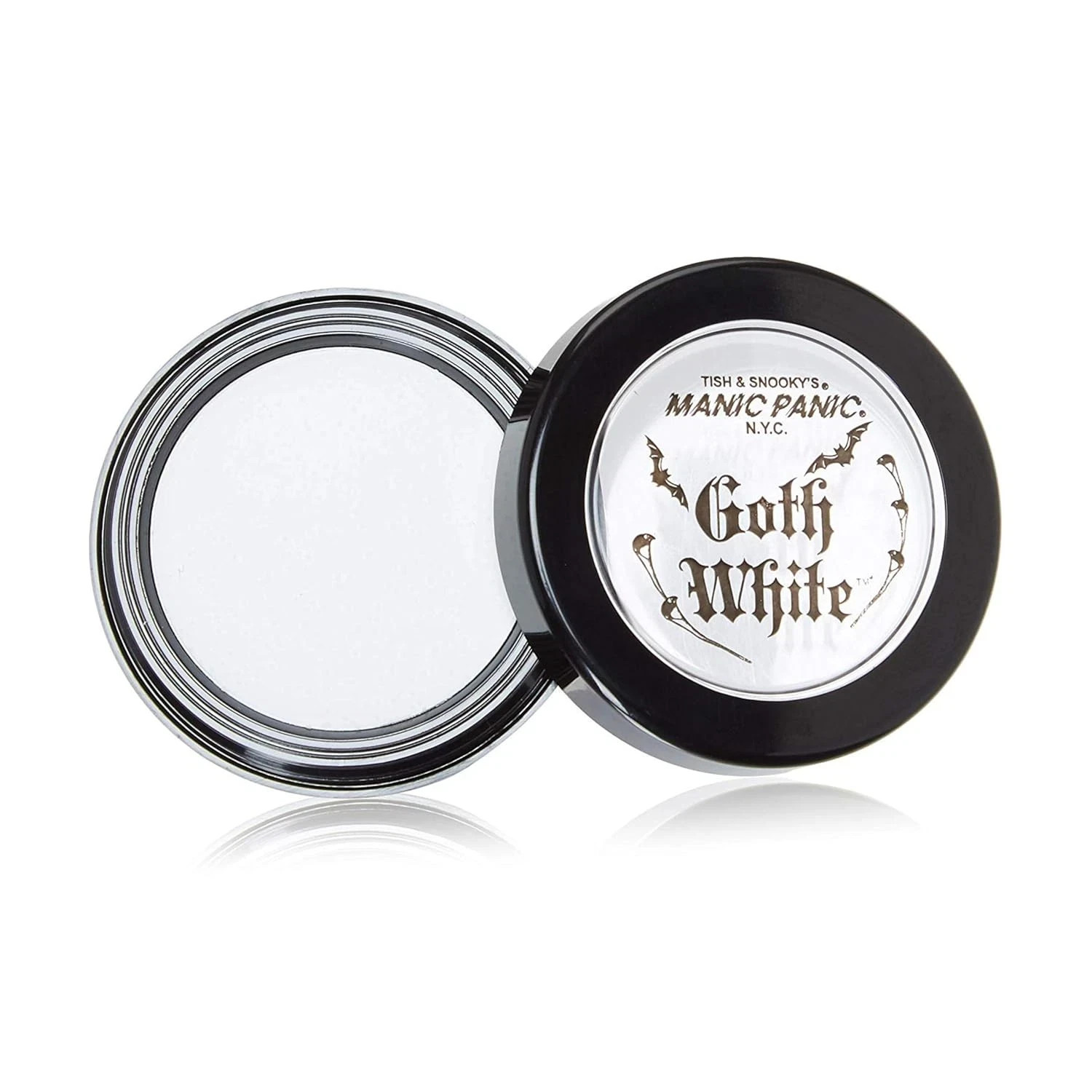 MANIC PANIC Goth White Cream to Powder Foundation – White Foundation for Goth Ma