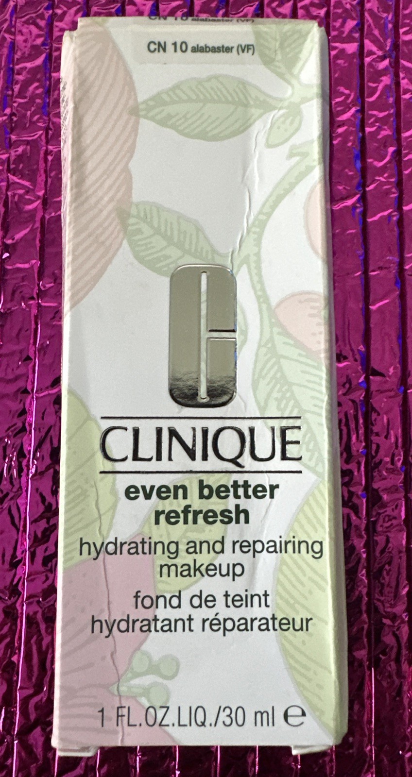 Clinique even Better refresh Hydrating & repairing Makeup 1 FL OZ CN10 Alabaster