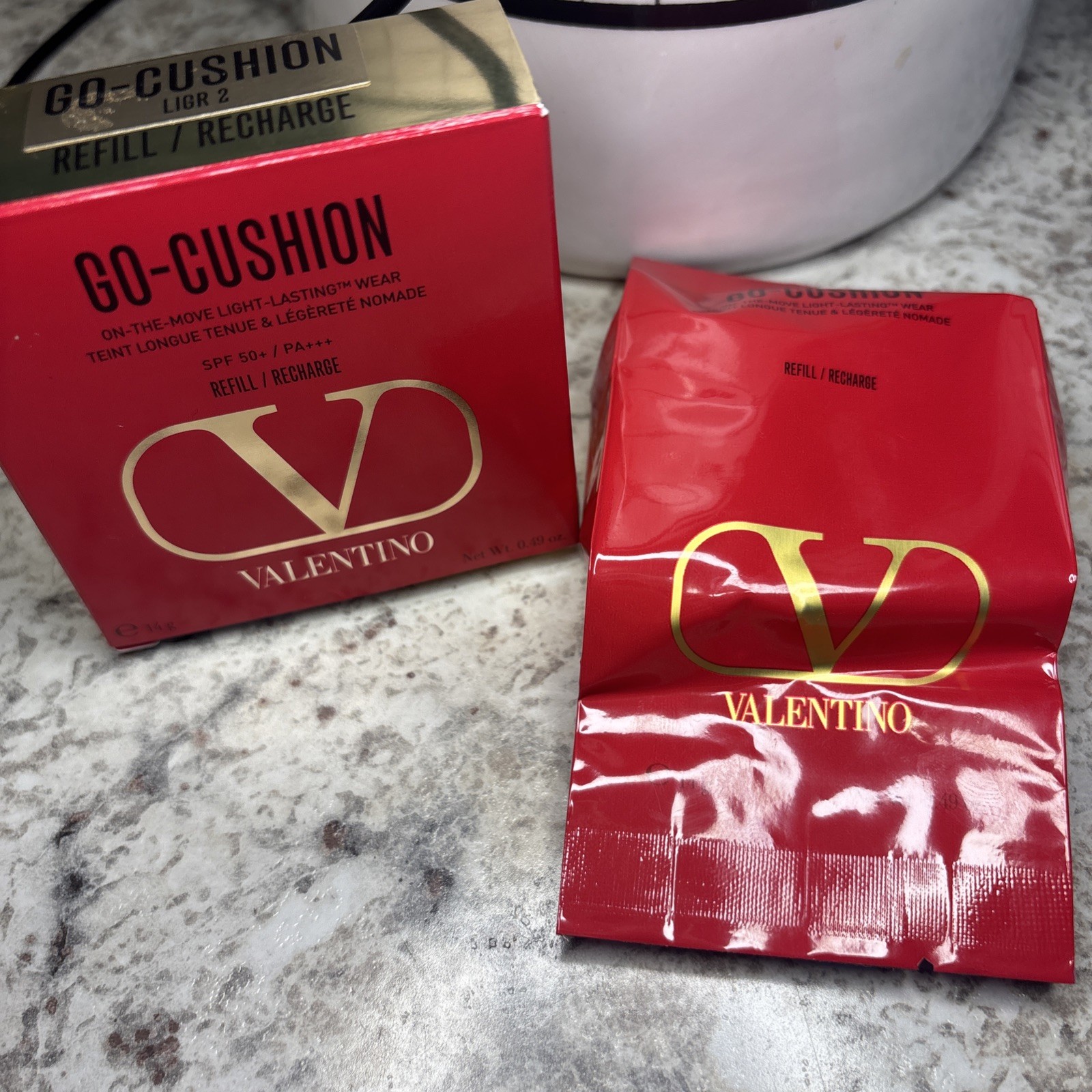 Valentino Beauty Go Cushion Refill Ligr 2 Light Rosa 2 NIB Full Size