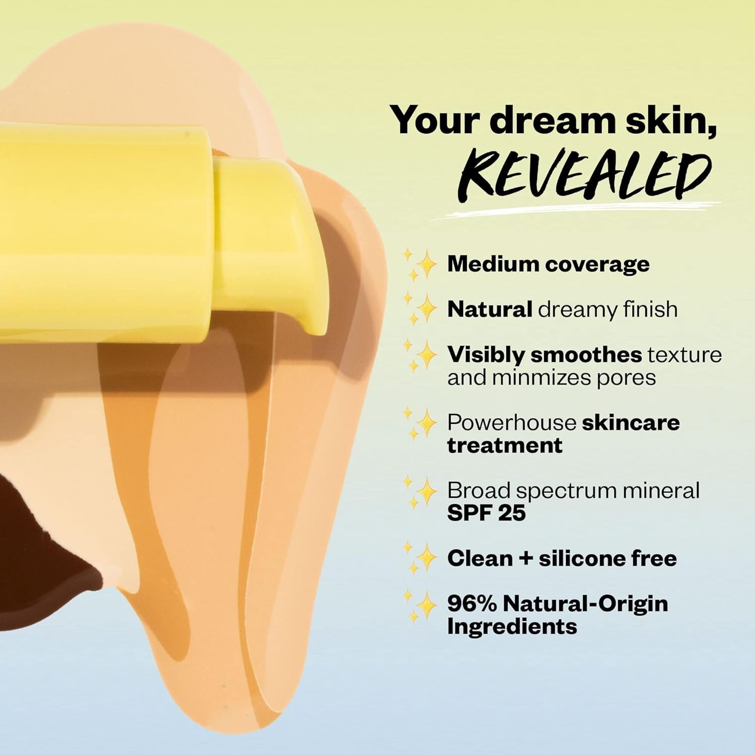 Medium Buildable Liquid Foundation – Natural Finish, SPF 25