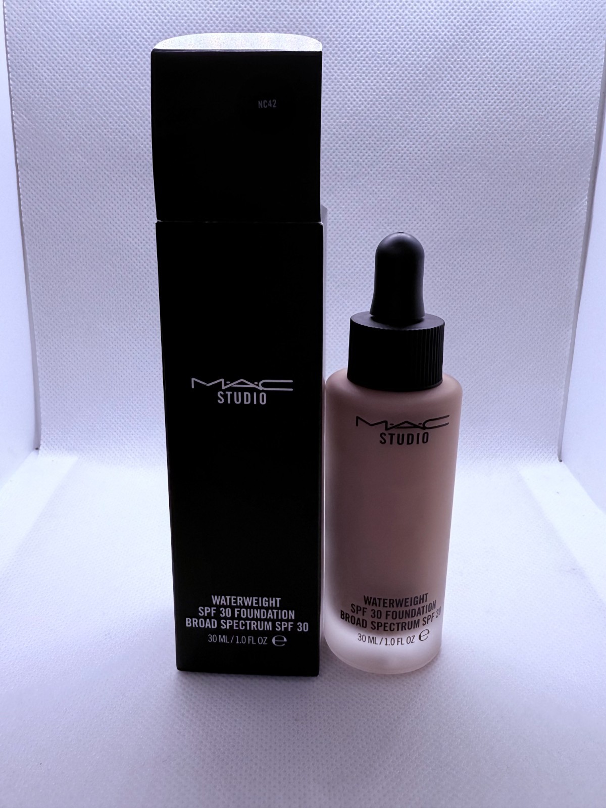 MAC STUDIO WATERWEIGHT SPF 30 MAKEUP LIQUID FOUNDATION 1 OZ / 30ML FULL SIZE NIB