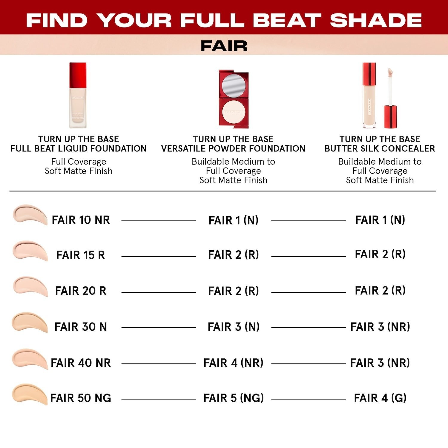 ONE/SIZE Brand new, authentic Full Beat Waterproof Liquid Foundation 38 Colors