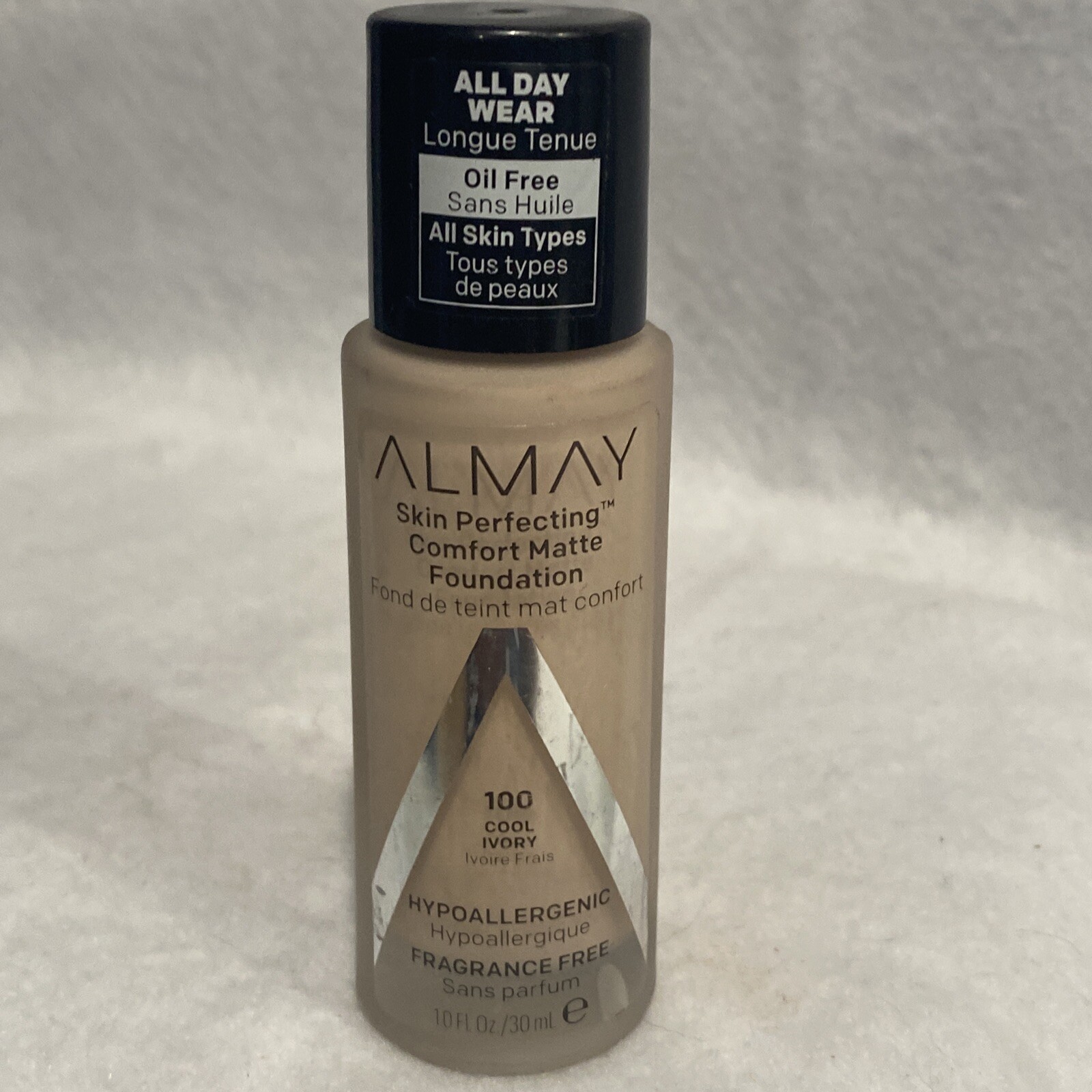AlmaySkin Perfecting Comfort Matte Foundation 1 fl oz 100 Cool Ivory