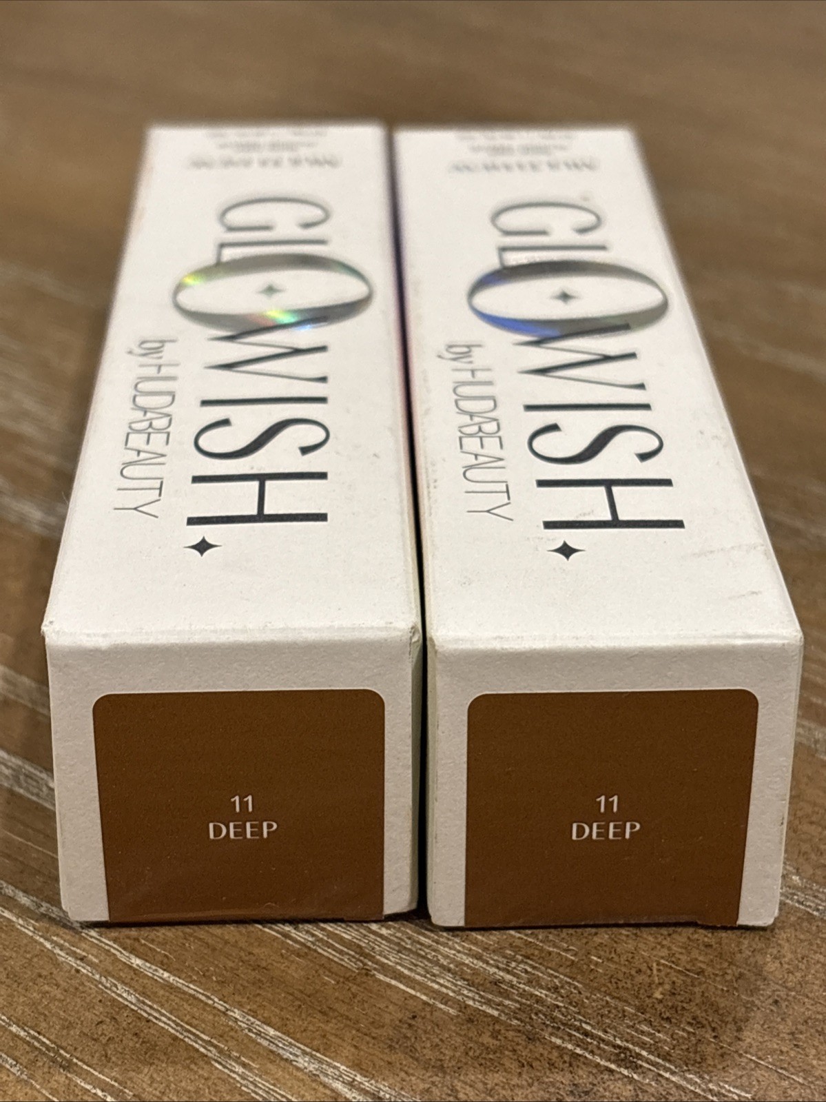 (2) Glowish By Huda Beauty Multidew Skin Tint *11 Deep* BNIB NEW FULL SIZE