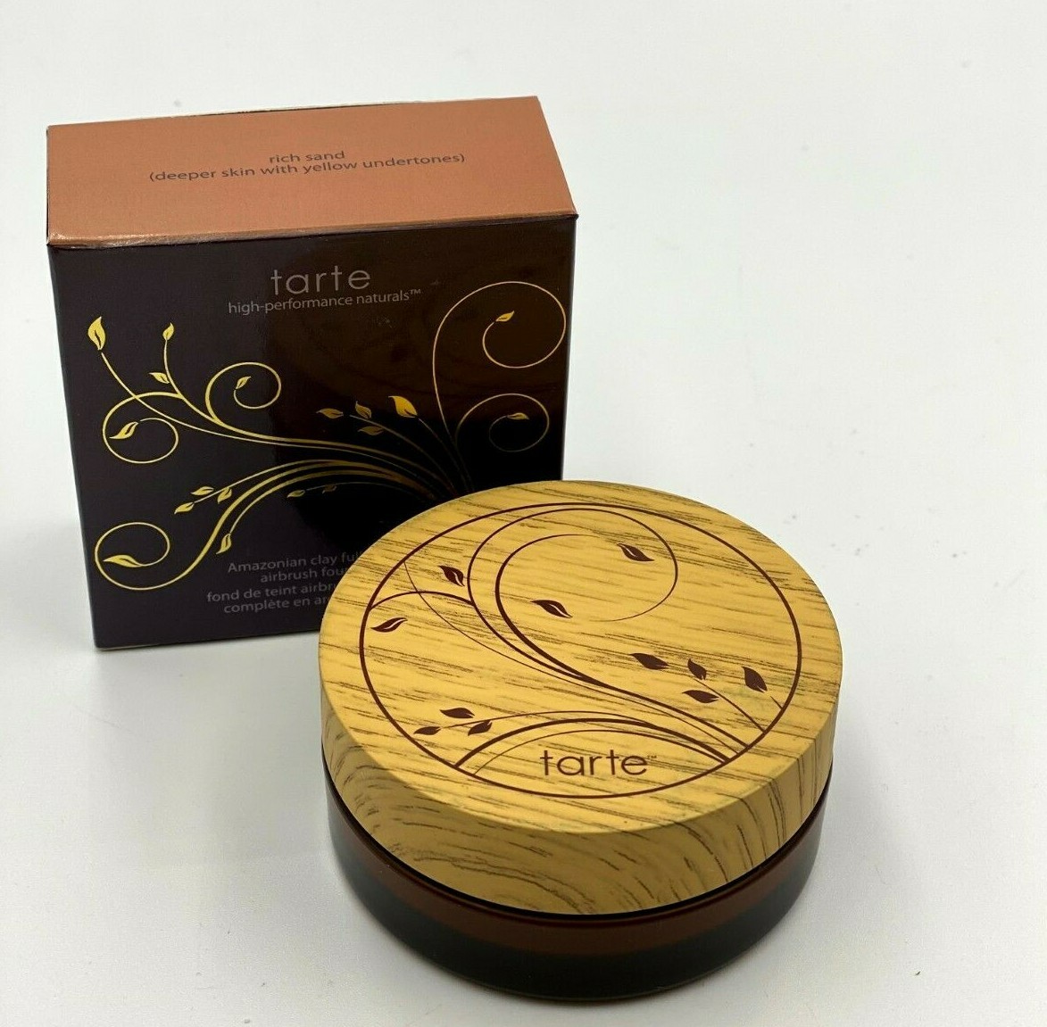 Tarte Amazonian Clay Full Coverage Airbrush Foundation Rich Sand NIB + FREE SHIP