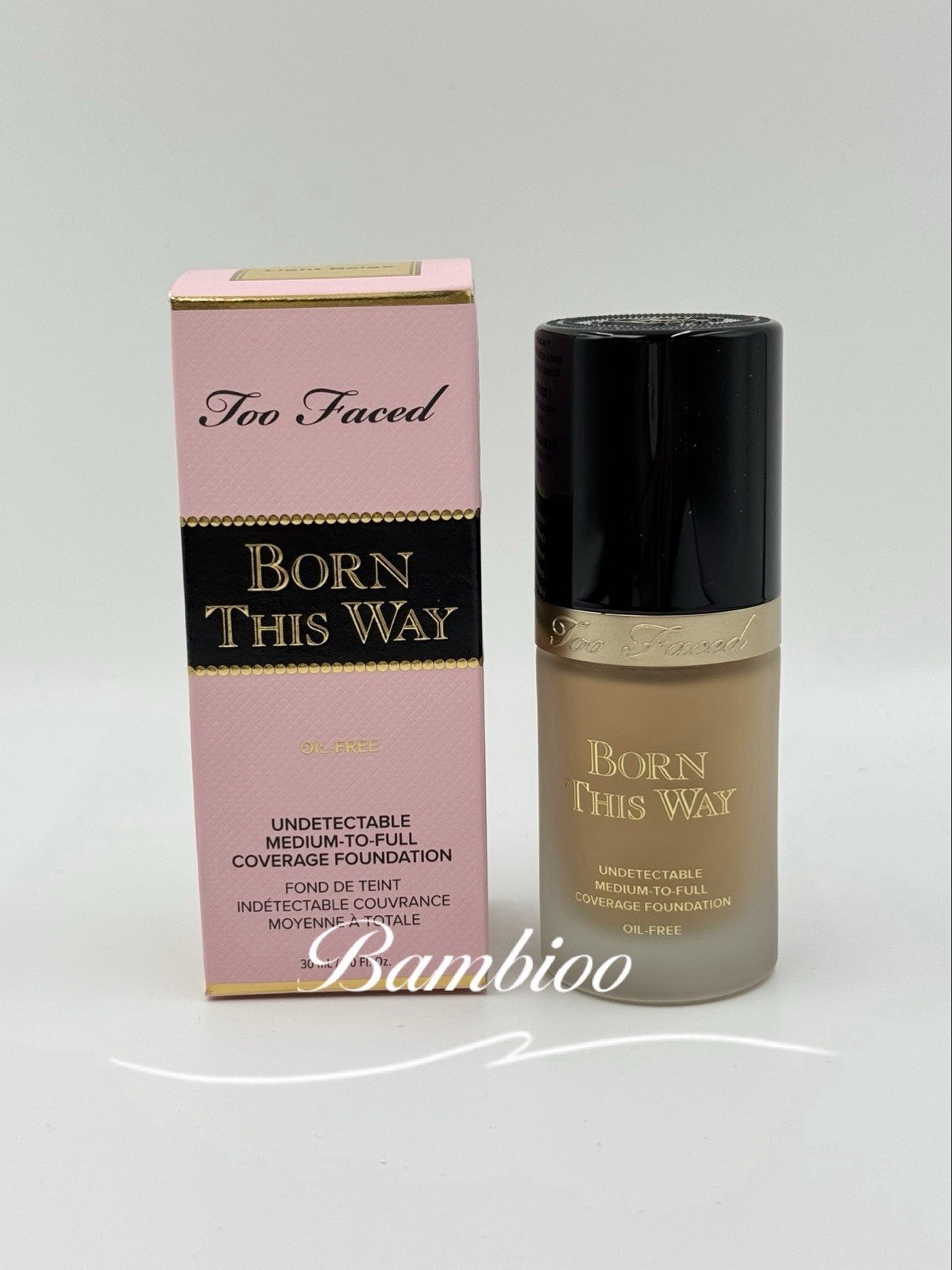 Too Faced Born This Way Medium to Full Coverage Foundation Light Beige 1oz/30ml