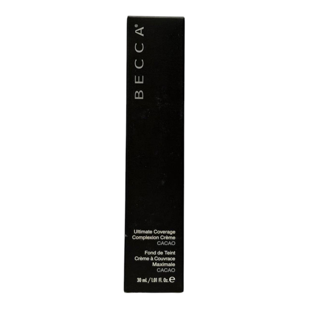 BECCA Ultimate Coverage Complexion Creme Foundation Cacao 1.01 oz 30mL New