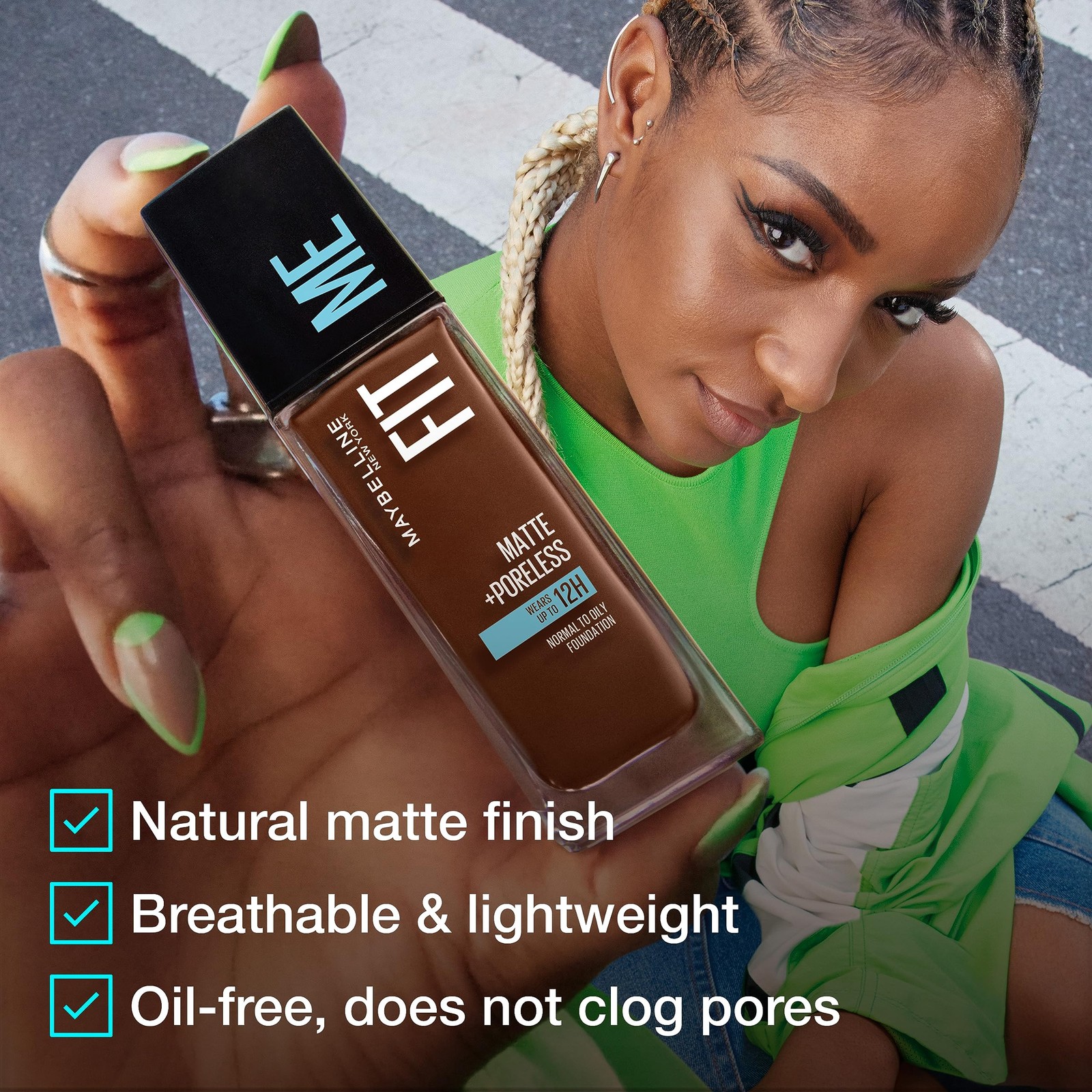 Maybelline Fit Me Matte Poreless Liquid Foundation Natural Finish 1 Fl Oz
