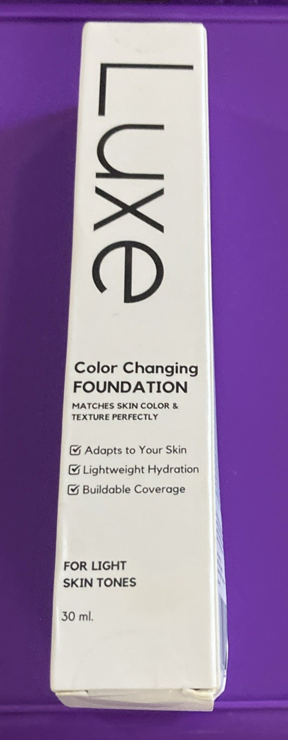 Luxe Color Changing Foundation 30ml for Light Skin Tones Liquid Makeup NIB