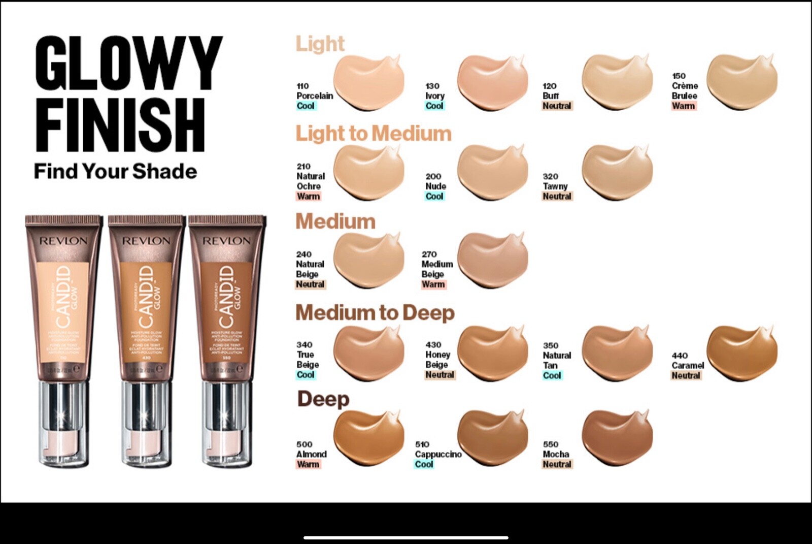 Revlon Photoready Candid Glow Moisture Glow Anti-Pollution Foundation,You Choose