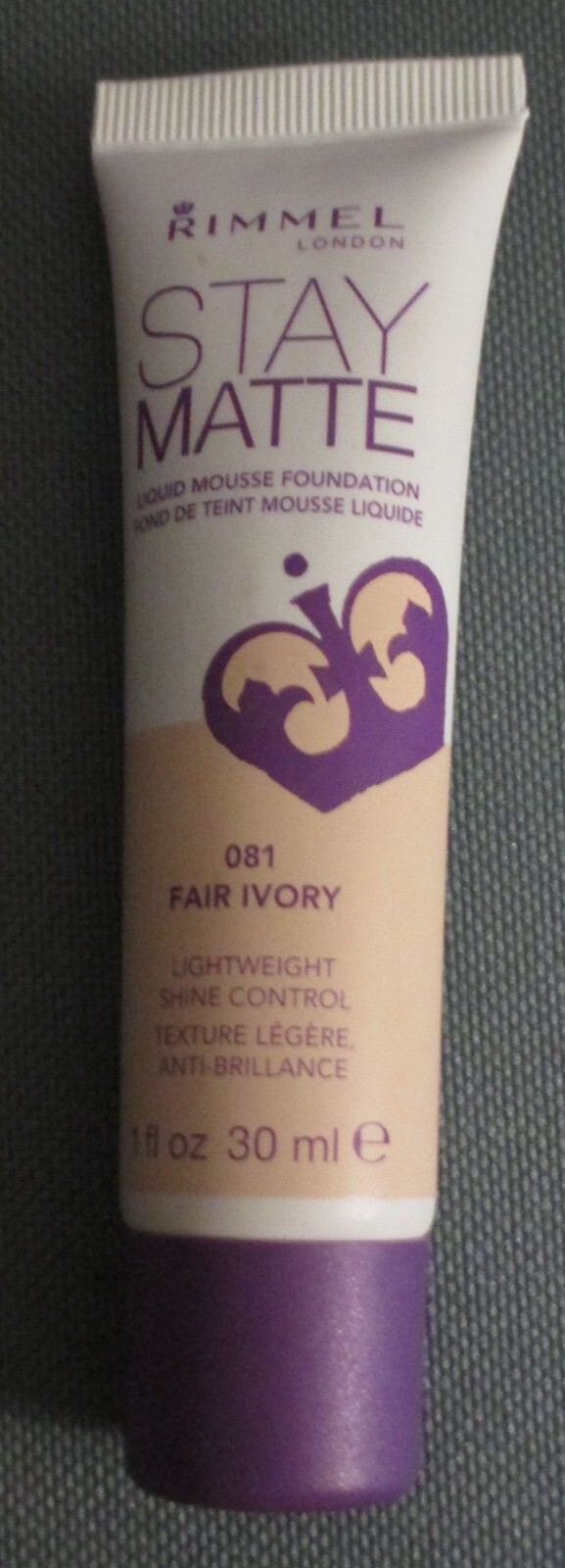 Rimmel London Stay Matte Mousse Foundation – 081 FAIR IVORY 1 fl. oz./30 ml. NEW