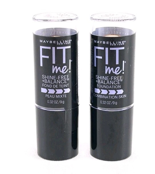 2X Maybelline Fit Me Shine Free Foundation Stick 220 NATURAL BEIGE – Free Ship